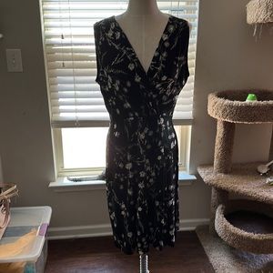 Black wrap dress